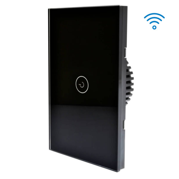 Apagador Wi-Fi Negro / 1 Interruptor