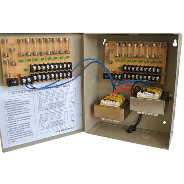 FUENTE GABINETE 18 CANALES 24V-AC 100VA