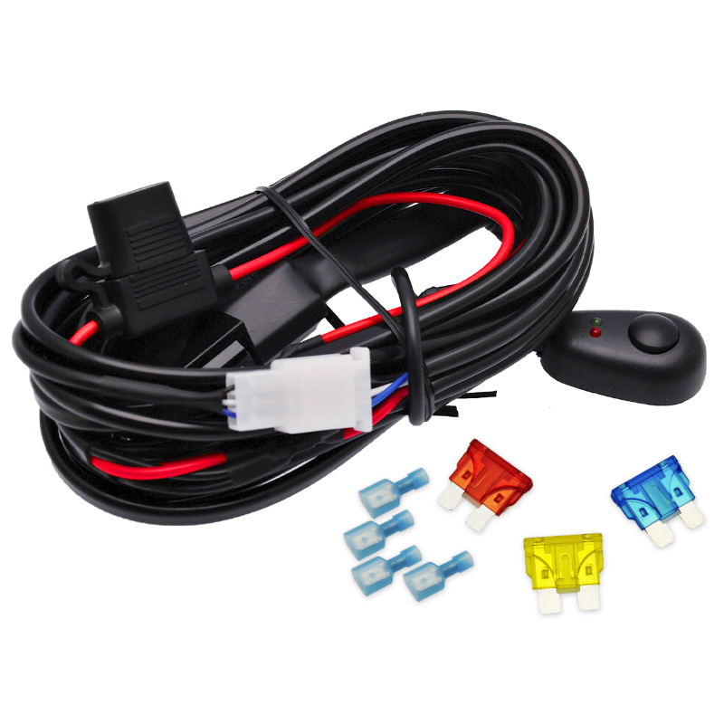 XE2183 Arnés para Instalación de Barras LED, con Relay y Switch Incorporado