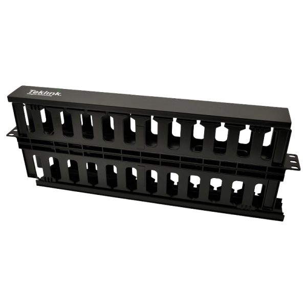 Organizador Cable Horizontal Ranurado 1U