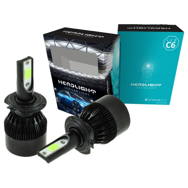 Kit Luz LED H7, C6, 8000k